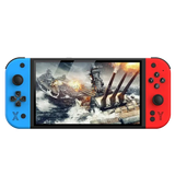 C G90 Portable Handheld 7 Video Game Console avec écran de jeu d'action et contrôleurs colorés.