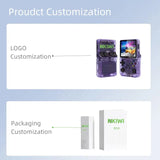 Personnalisation du produit NKIWI avec logo et emballage personnalisés pour NKIWI G90 7-inch 64GB Portable Retro Gaming.