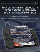 C G90 Portable Handheld 7 Video Game Console avec écran haute définition affichant un jeu classique.