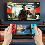 Gaming Console 3.5inch LCD Screen Built-in 500 avec écran LCD et manettes colorées.